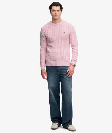 Cable Knit Trui met normale pasvorm Image 3