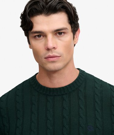 Cable Knit Trui met normale pasvorm Image 4