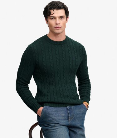 Cable Knit Trui met normale pasvorm Image 1