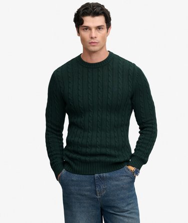 Cable Knit Trui met normale pasvorm Image 2