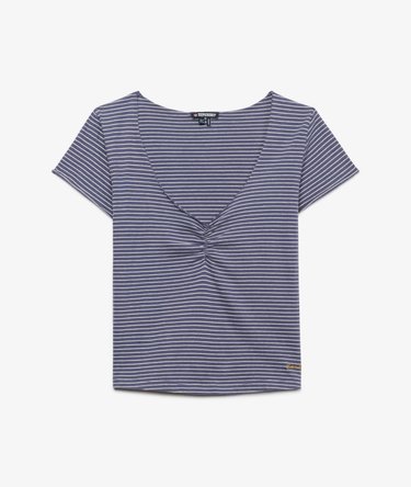 Athletic Essentials Gathered Pattern Top Image 7