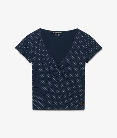 Athletic Essentials Gathered Pattern Top Image 7