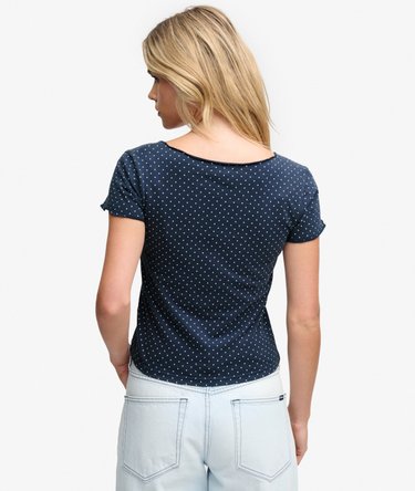Athletic Essentials Gathered Pattern Top Image 5
