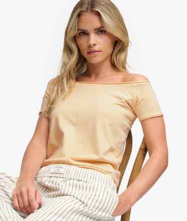Bardot Short Sleeve Off Shoulder Top Image 1