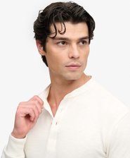 Woven Placket Grandad Top