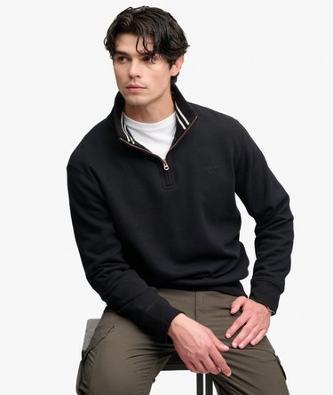 Essential Serif Logo Half Zip Sweatshirt Image 1