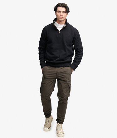 Essential Serif Logo Half Zip Sweatshirt Image 3