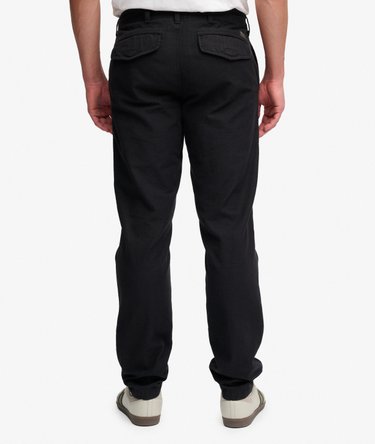 Tapered Washed Chino Trousers Image 4