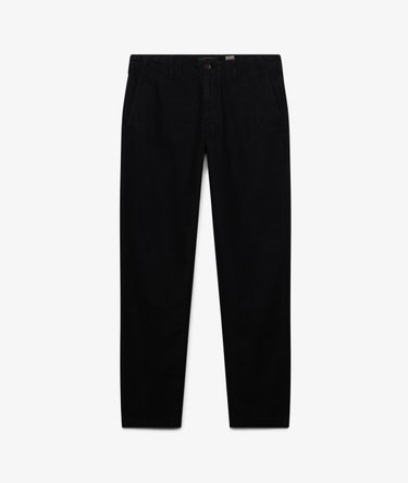 Tapered Washed Chino Trousers Image 7