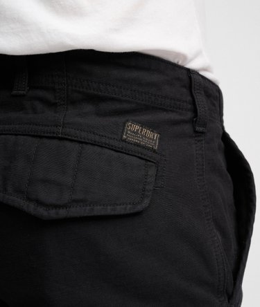 Tapered Washed Chino Trousers Image 2