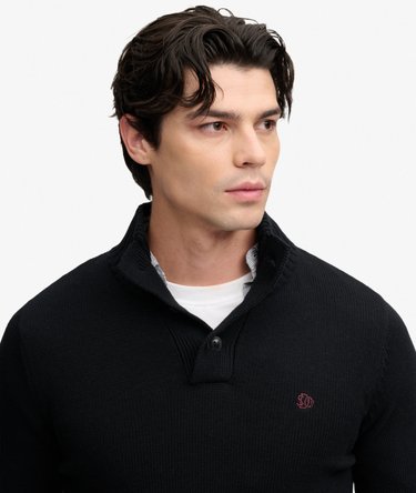 Cotton Button Henley Jumper Image 4