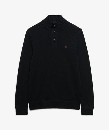 Cotton Button Henley Jumper Image 7