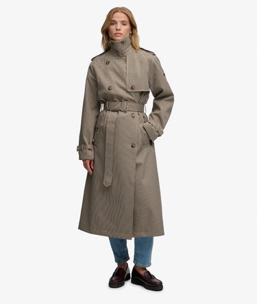 Micro Check Trenchcoat Image 5