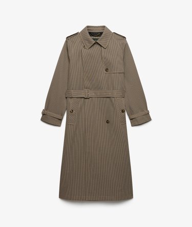 Micro Check Trenchcoat Image 9