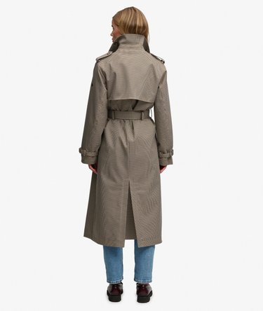Micro Check Trenchcoat Image 7
