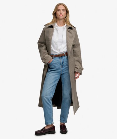 Micro Check Trenchcoat Image 3