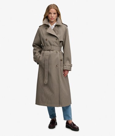 Micro Check Trenchcoat Image 6