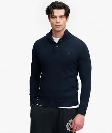 Pull Henley Boutonn&eacute; Coupe Ajust&eacute;e Image 2