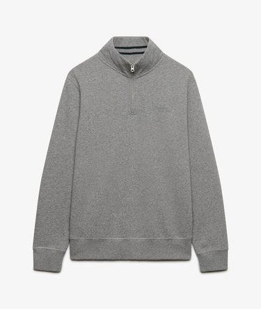 Essential Serif Logo Half Zip Sweater Relaxed Pasvorm Image 7