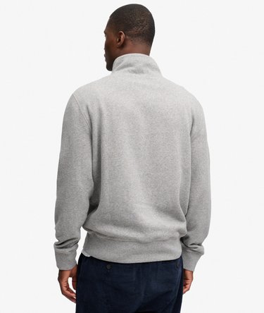 Essential Serif Logo Half Zip Sweater Relaxed Pasvorm Image 5
