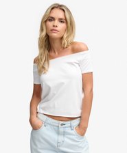 Bardot Short Sleeve Off Shoulder Top