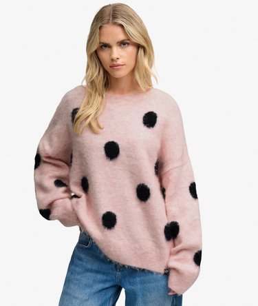 Brushed Polka Dot Jumper Image 2