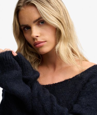 Brushed Boat Neck Jumper Image 4