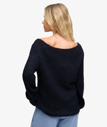Brushed Boat Neck Jumper Image 5