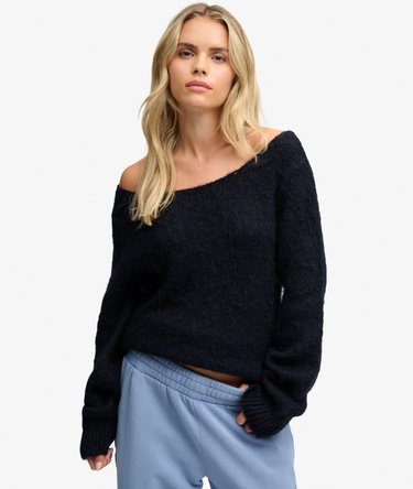 Brushed Boat Neck Jumper Image 2