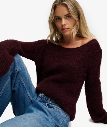Brushed Boat Neck Jumper Image 3
