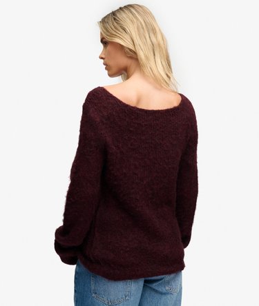 Brushed Boat Neck Jumper Image 5
