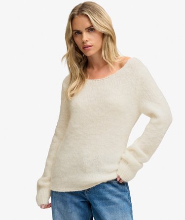 Brushed Boat Neck Jumper Image 2
