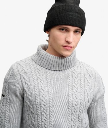 Heritage Rib Knit Beanie Hat Image 3