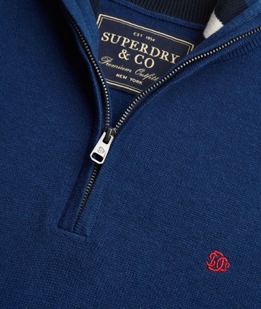 Preppy Essential Cotton Half Zip Jumper Image 6