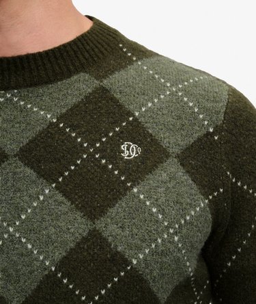 Argyle Trui Relaxed Pasvorm Image 2