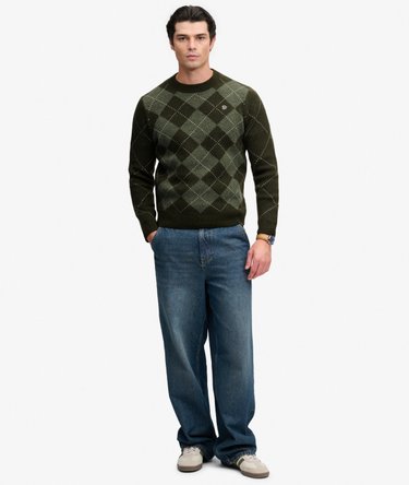 Argyle Trui Relaxed Pasvorm Image 3