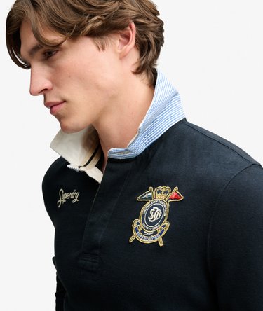 Rugby Shirt Double Emblem Coupe D&eacute;contract&eacute;e Image 3