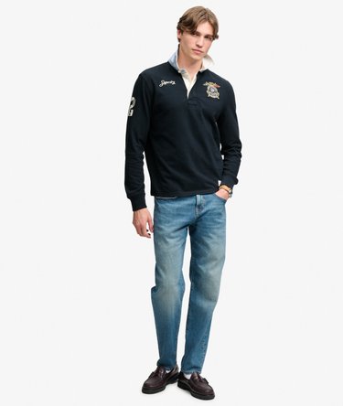 Rugby Shirt Double Emblem Coupe D&eacute;contract&eacute;e Image 4