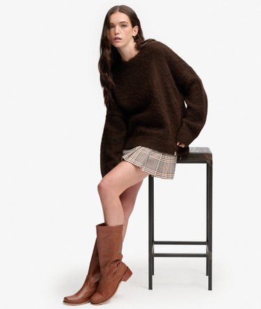 Slouchy Brushed Knit Jumper Image 2