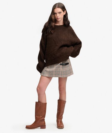 Slouchy Brushed Knit Jumper Image 4