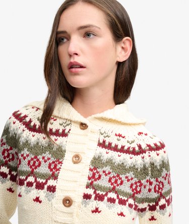 Fairisle Kapuzenpullover mit lockerer Passform Image 4