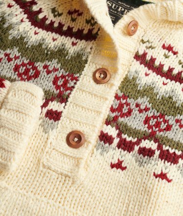 Fairisle Kapuzenpullover mit lockerer Passform Image 6