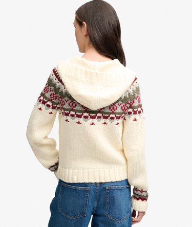 Fairisle Kapuzenpullover mit lockerer Passform Image 5