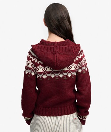 Fairisle Kapuzenpullover mit lockerer Passform Image 5