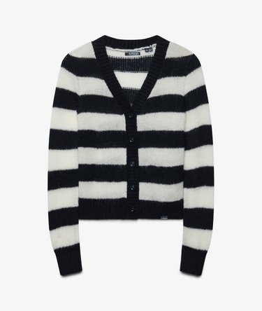 Brushed V-Neck Lightweight Cardigan Image 7