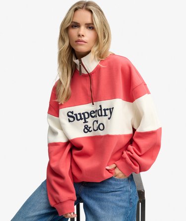 Company Logo Half Zip -collegepaita Rento Istuvuus Image 1