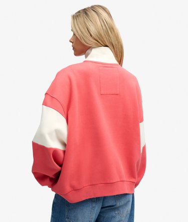 Company Logo Half Zip -collegepaita Rento Istuvuus Image 5