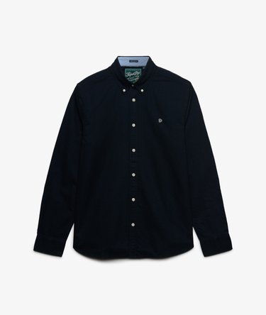 Camisa Oxford Preppy Manga Larga Corte Relajado Image 6