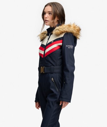 Luxe Chevron Ski Suit Slim Passform Image 3