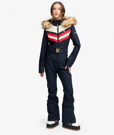 Luxe Chevron Ski Suit Slim Passform Image 2